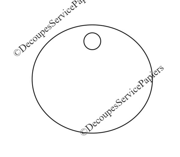 étiquette ovale 50 x 45 trou 7